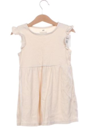 Детска рокля H&M, Размер 3-4y/ 104-110 см, Цвят Бежов, Цена 10,00 €, #137422342