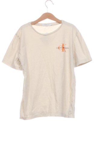 Dziecięcy T-shirt Calvin Klein Jeans, Rozmiar 13-14y/ 164-168 cm, Kolor Beżowy, Cena 42,34 zł, #137428257