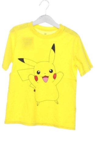 Kinder T-Shirt H&M, Größe 6-7y/ 122-128 cm, Farbe Gelb, Preis 7,62 €, #137409904