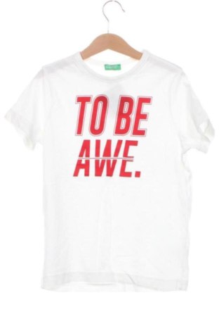 Kinder T-Shirt United Colors Of Benetton, Größe 7-8y/ 128-134 cm, Farbe Weiß, Preis € 9,20, #137427995