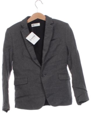 Kindersakko H&M, Größe 7-8y/ 128-134 cm, Farbe Grau, Preis € 21,33, #137435259