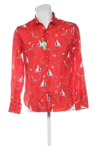 Herrenhemd Unbranded, Größe M, Farbe Rot, Preis 14,86 €, #137379101