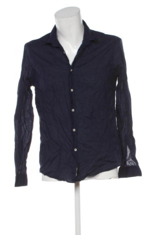 Мъжка риза Zara, Размер M, Цвят Син, Цена 14,67 €, #137411480