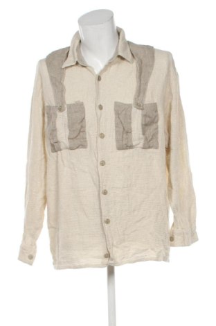 Мъжка риза Unbranded, Размер XXL, Цвят Екрю, Цена 13,52 €, #137436269