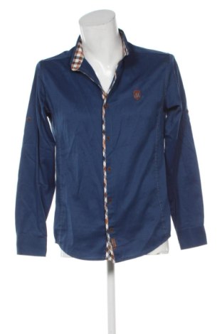 Herrenhemd Megaman, Größe L, Farbe Blau, Preis 9,36 €, #137382350