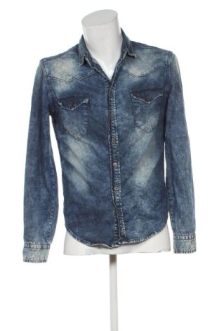 Мъжка риза Zara, Размер M, Цвят Син, Цена 15,00 €, #137426603