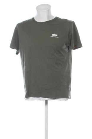 Мъжка тениска Alpha Industries, Размер L, Цвят Зелен, Цена 32,21 €, #137384613