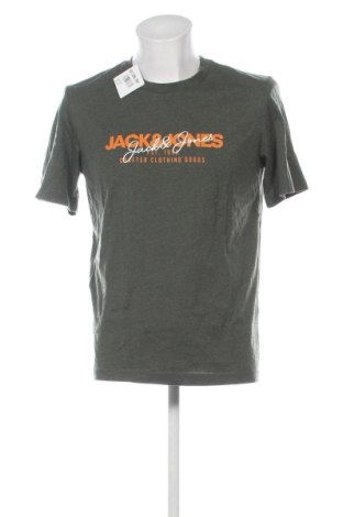 Мъжка тениска Jack & Jones, Размер L, Цвят Зелен, Цена 17,38 €, #137385381