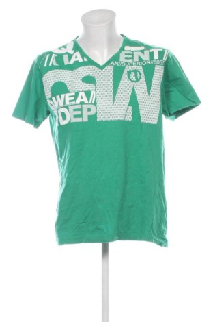 Męski T-shirt Angelo Litrico, Rozmiar XXL, Kolor Zielony, Cena 42,34 zł, #137405697