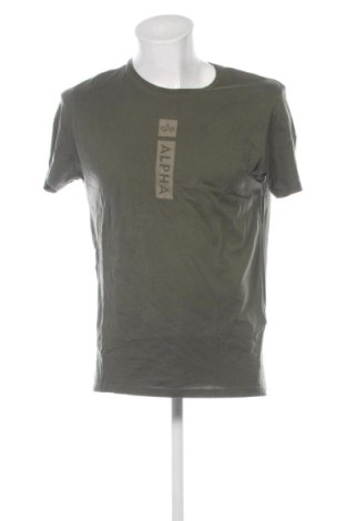 Мъжка тениска Alpha Industries, Размер L, Цвят Зелен, Цена 32,21 €, #137408126