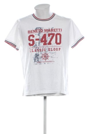 Męski T-shirt Beneto Maretti, Rozmiar XL, Kolor Biały, Cena 51,00 zł, #137423331