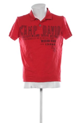 Męski T-shirt Camp David, Rozmiar M, Kolor Czerwony, Cena 93,88 zł, #137442024
