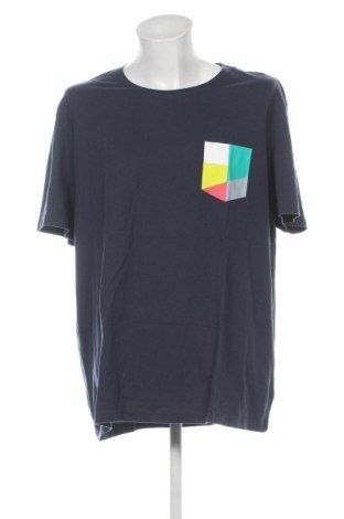 Męski T-shirt Rainbow, Rozmiar 4XL, Kolor Niebieski, Cena 40,33 zł, #137374968