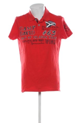 Męski T-shirt Camp David, Rozmiar M, Kolor Czerwony, Cena 129,56 zł, #137441044