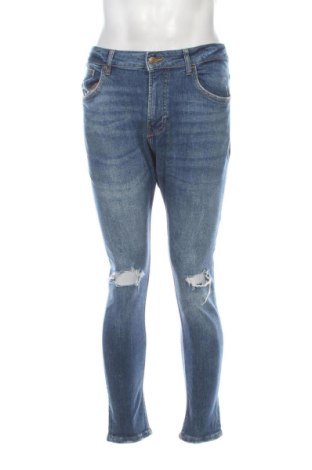 Męskie jeansy Bershka, Rozmiar L, Kolor Niebieski, Cena 84,67 zł, #137390890