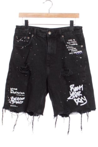 Мъжки къс панталон Pull&Bear, Размер S, Цвят Черен, Цена 12,00 €, #137429826