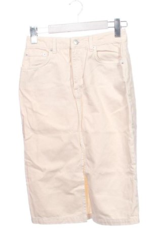 Fustă NA-KD, Mărime XS, Culoare Ecru, Preț 40,92 Lei, #137416517