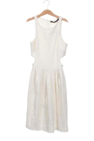 Sukienka Zara, Rozmiar XS, Kolor ecru, Cena 84,67 zł, #137400541