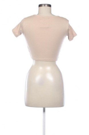 Damski T-shirt Sinsay, Rozmiar XS, Kolor Brązowy, Cena 22,47 zł