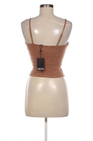Top de femei Pieces, Mărime S, Culoare Maro, Preț 36,99 Lei