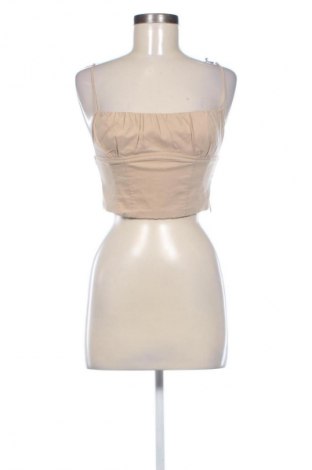 Γυναικείο τοπ Zara, Μέγεθος M, Χρώμα  Μπέζ, Τιμή 13,99 €