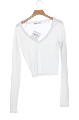 Bluză de femei Bershka, Mărime XS, Culoare Alb, Preț 41,99 Lei, #137485599