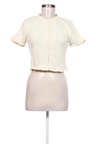 Cardigan de damă Zara, Mărime L, Culoare Ecru, Preț 78,74 Lei, #137478415