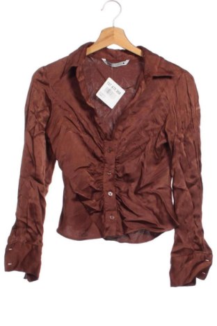 Cămașă de femei Zara, Mărime XS, Culoare Maro, Preț 67,61 Lei, #137472368