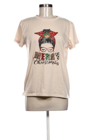 Damski T-shirt SHEIN, Rozmiar L, Kolor Beżowy, Cena 42,34 zł, #137465583