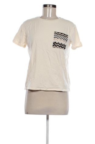 Damski T-shirt Comma,, Rozmiar S, Kolor ecru, Cena 142,99 zł, #137468611
