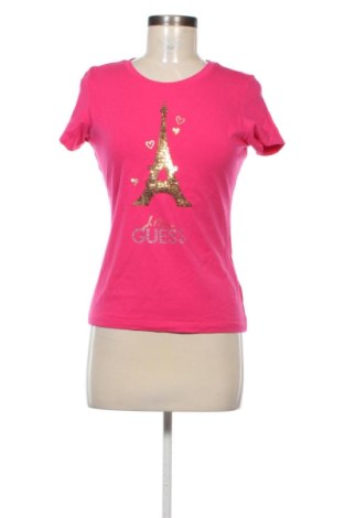 Damski T-shirt Guess, Rozmiar M, Kolor Różowy, Cena 73,99 zł, #137476411