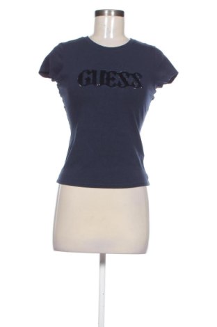 Damski T-shirt Guess, Rozmiar XS, Kolor Niebieski, Cena 165,99 zł, #137480470