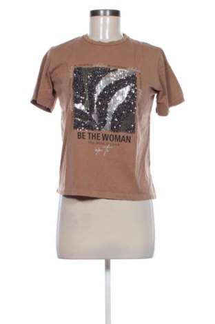 Damski T-shirt Pepper & Mint, Rozmiar M, Kolor Brązowy, Cena 46,57 zł, #137482342