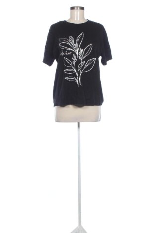 Damski T-shirt Sinsay, Rozmiar M, Kolor Czarny, Cena 37,10 zł, #137485454