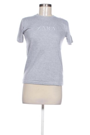 Γυναικείο t-shirt Zara, Μέγεθος M, Χρώμα Γκρί, Τιμή 8,57 €, #137486423