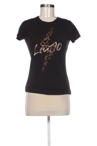 Damski T-shirt Liu Jo, Rozmiar XS, Kolor Czarny, Cena 126,62 zł, #137490287