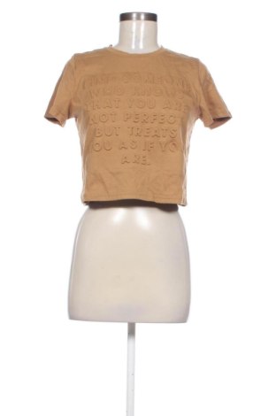 Damski T-shirt DAZY, Rozmiar M, Kolor Beżowy, Cena 33,87 zł, #137497356