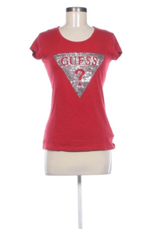 Damski T-shirt Guess, Rozmiar M, Kolor Czerwony, Cena 105,84 zł, #137499208