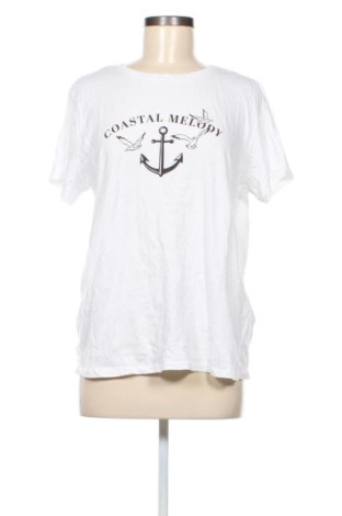 Damski T-shirt Sinsay, Rozmiar XXL, Kolor Biały, Cena 35,49 zł, #137462852