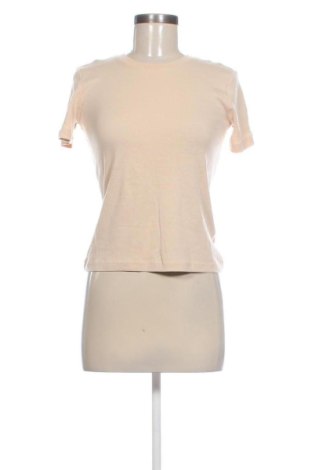 Damski T-shirt Zara, Rozmiar M, Kolor Beżowy, Cena 61,68 zł, #137469289