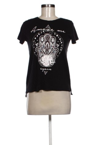 Tricou de femei Bershka, Mărime S, Culoare Negru, Preț 41,99 Lei, #137471289