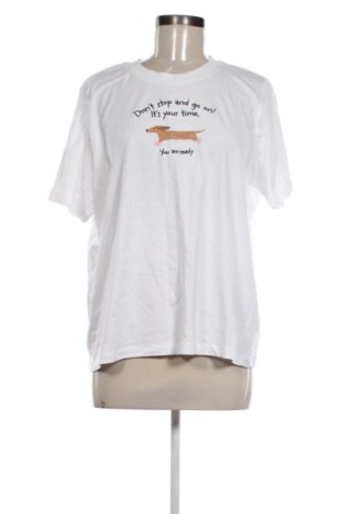 Tricou de femei Sinsay, Mărime XL, Culoare Alb, Preț 46,00 Lei, #137495566