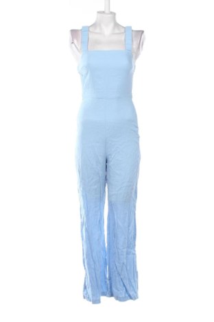 Salopetă lungă de damă Bershka, Mărime S, Culoare Albastru, Preț 83,99 Lei, #137467890
