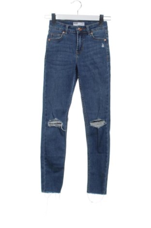 Blugi de femei Bershka, Mărime XXS, Culoare Albastru, Preț 52,49 Lei, #137434596