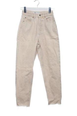 Dámske džínsy  Zara, Veľkosť XXS, Farba Kremová, Cena  18,00 €, #137449247
