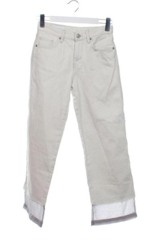 Damskie jeansy Zara, Rozmiar XS, Kolor ecru, Cena 59,27 zł, #137451903