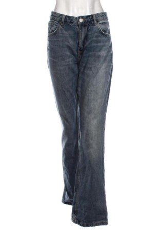Blugi de femei Zara, Mărime L, Culoare Albastru, Preț 120,73 Lei, #137473529