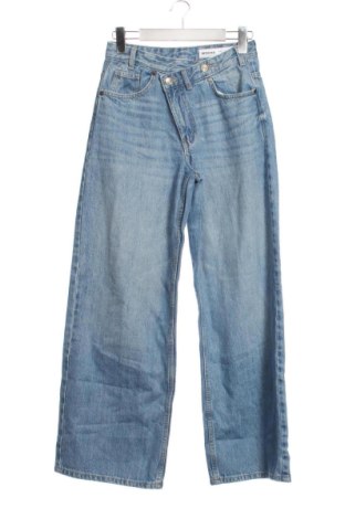 Damskie jeansy Bershka, Rozmiar XS, Kolor Niebieski, Cena 59,68 zł, #137480120