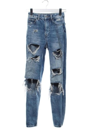 Blugi de femei Bershka, Mărime XXS, Culoare Albastru, Preț 86,00 Lei, #137486541