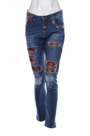 Blugi de femei Desigual, Mărime M, Culoare Albastru, Preț 236,21 Lei, #137499603